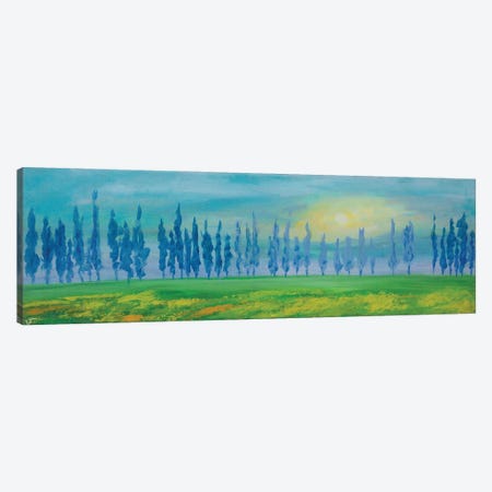 Italian Cypressess Landscape Canvas Print #VFP45} by Viktoriya Filipchenko Canvas Art