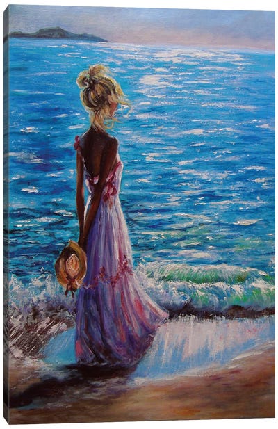 The Blond Girl Canvas Art Print - Viktoriya Filipchenko