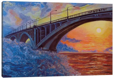 The Bridge Canvas Art Print - Viktoriya Filipchenko