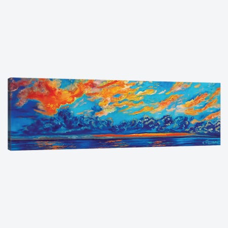 Orange Sky Canvas Print #VFP59} by Viktoriya Filipchenko Canvas Wall Art
