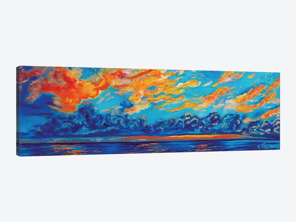 Orange Sky by Viktoriya Filipchenko 1-piece Canvas Artwork