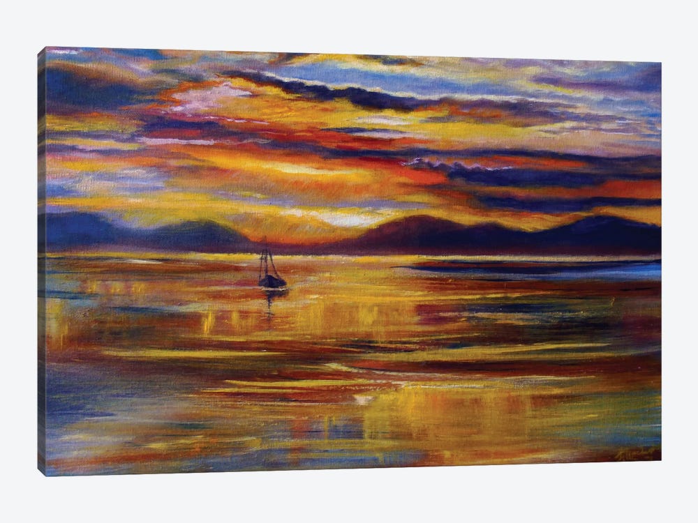 Amber Sunset by Viktoriya Filipchenko 1-piece Canvas Art Print