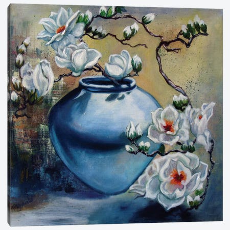 Magnolia Canvas Print #VFP66} by Viktoriya Filipchenko Canvas Artwork