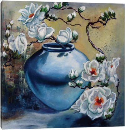 Magnolia Canvas Art Print - Viktoriya Filipchenko