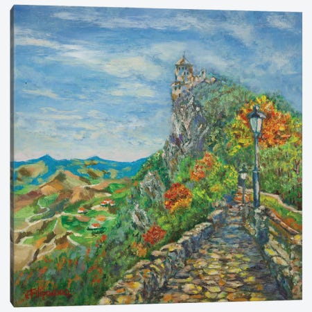 The Castel San Marino Canvas Print #VFP67} by Viktoriya Filipchenko Canvas Artwork