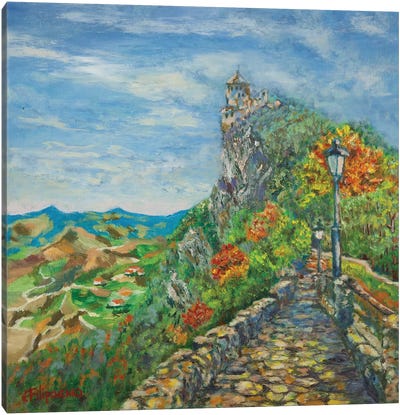The Castel San Marino Canvas Art Print - Castle & Palace Art