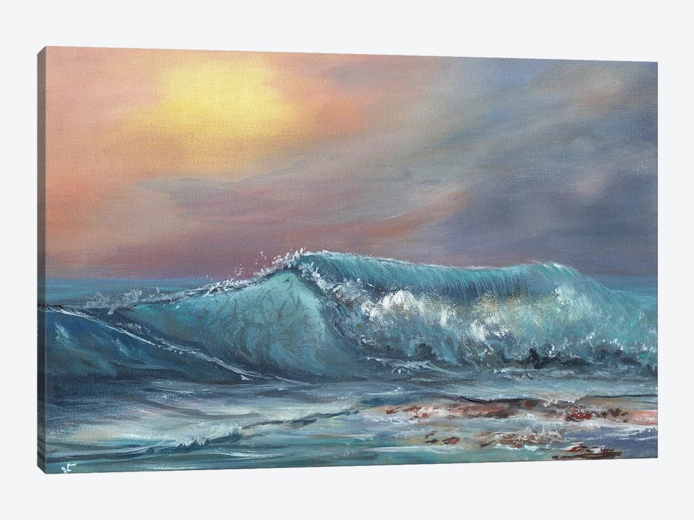 Sea Beautiful Sunset by Viktoriya Filipchenko 1-piece Canvas Print