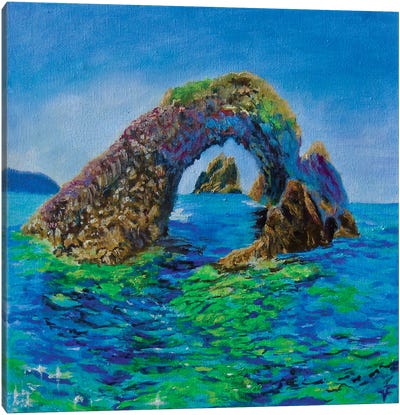 The Rock In Sea Canvas Art Print - Viktoriya Filipchenko
