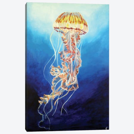The Jellyfish Canvas Print #VFP76} by Viktoriya Filipchenko Canvas Art Print