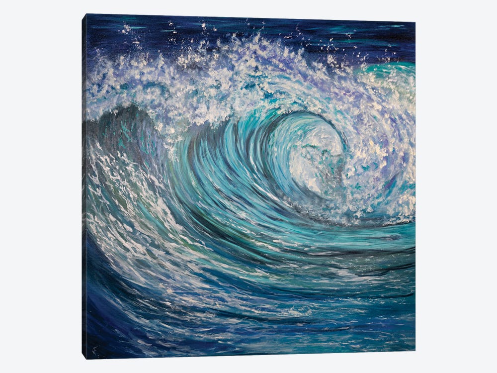 The Huge Ocean Wave by Viktoriya Filipchenko 1-piece Canvas Artwork