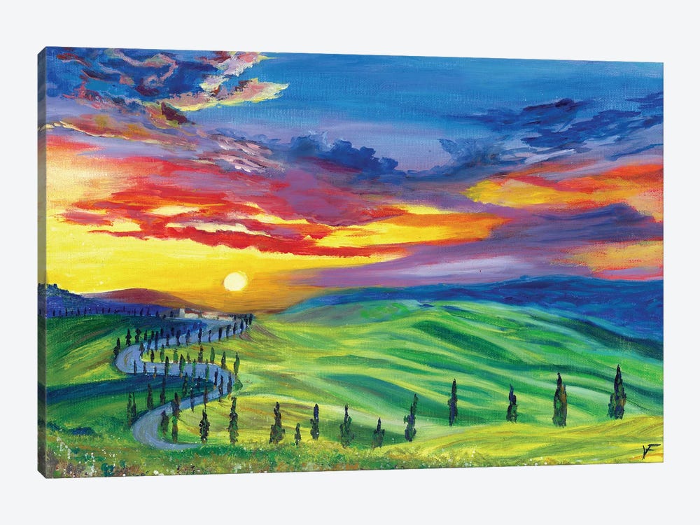 Tuscany Hills by Viktoriya Filipchenko 1-piece Canvas Art