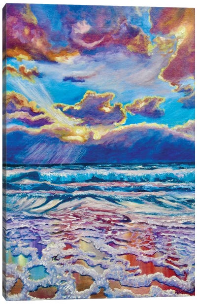 Colored Sunset Canvas Art Print - Viktoriya Filipchenko