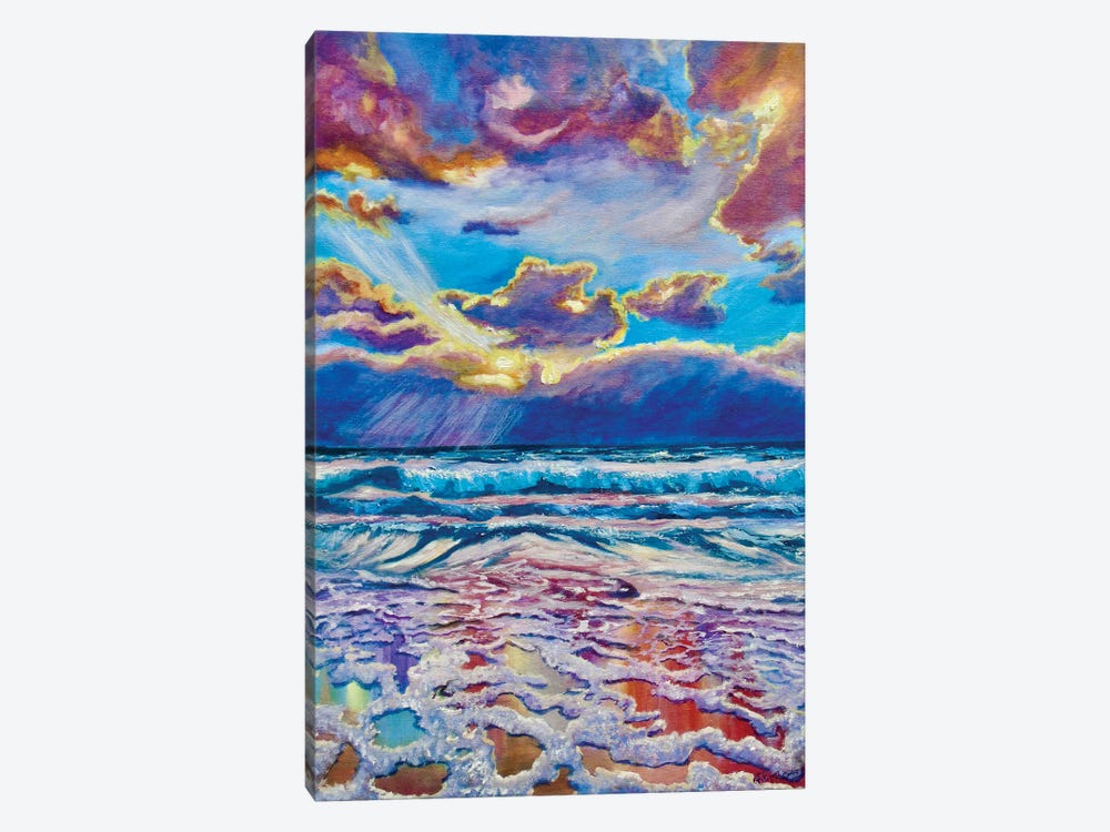 Colored Sunset by Viktoriya Filipchenko 1-piece Canvas Wall Art