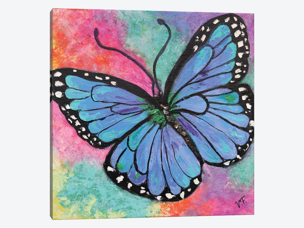 Butterfly Blue by Viktoriya Filipchenko 1-piece Canvas Art Print