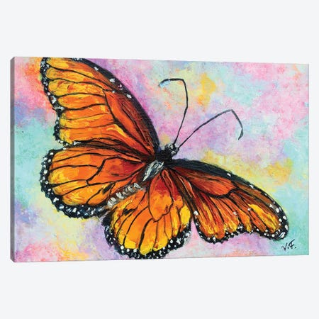 Butterfly Orange Canvas Print #VFP90} by Viktoriya Filipchenko Canvas Wall Art