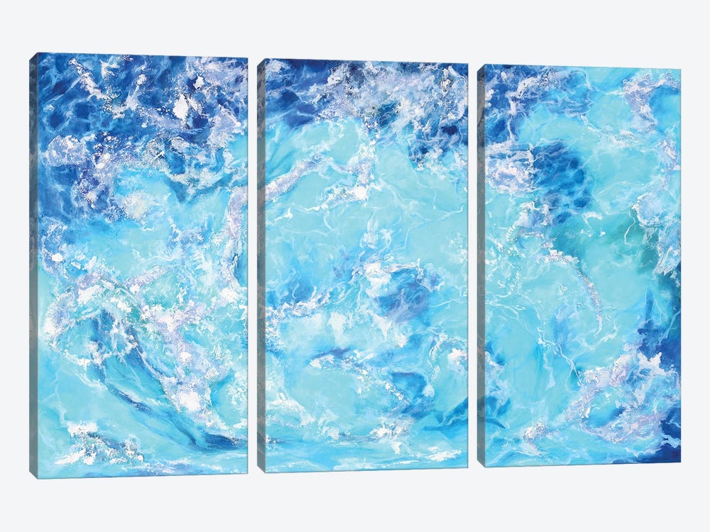 Ocean Foam by Viktoriya Filipchenko 3-piece Canvas Art
