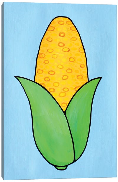 Corn On The Cob Canvas Art Print - Ian Viggars