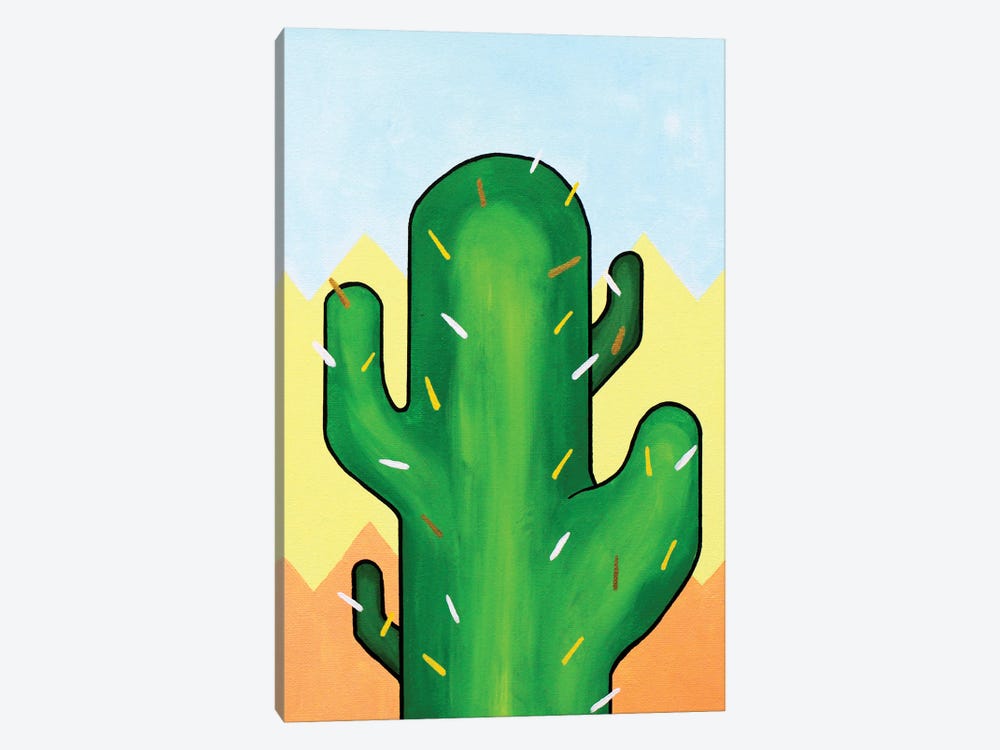 Cactus by Ian Viggars 1-piece Canvas Art Print