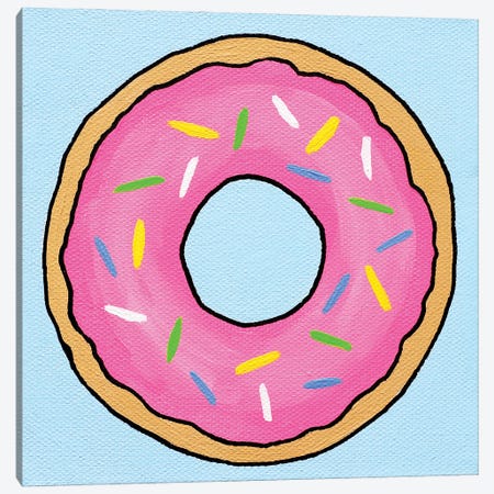 Donut Canvas Print #VGG15} by Ian Viggars Canvas Art Print
