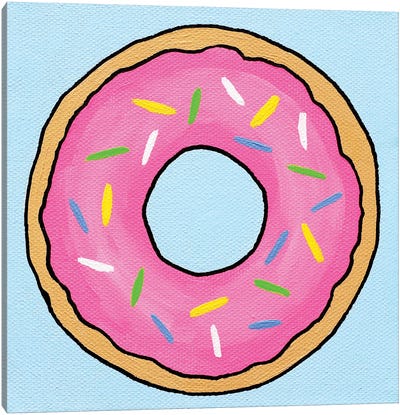 Donut Canvas Art Print - Ian Viggars