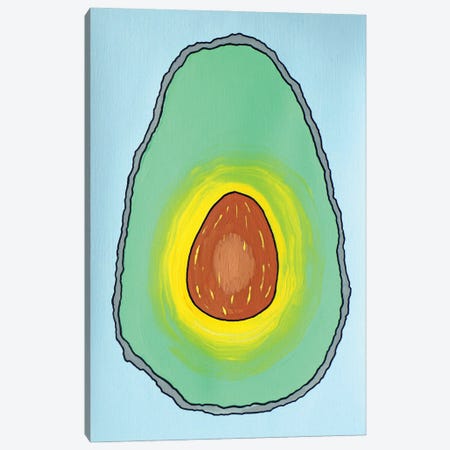 Avocado Half Canvas Print #VGG17} by Ian Viggars Canvas Print