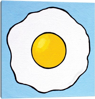Fried Egg Canvas Art Print - Ian Viggars
