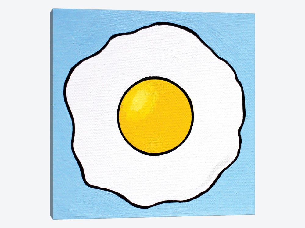 Fried Egg by Ian Viggars 1-piece Canvas Wall Art