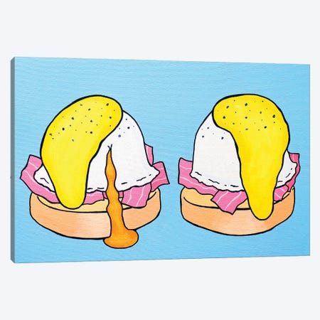 Eggs Benedict Canvas Print #VGG20} by Ian Viggars Art Print
