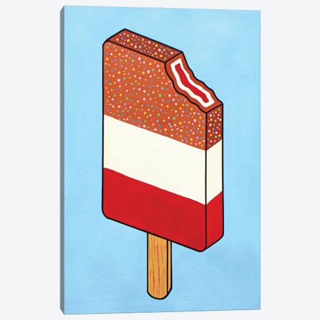 Fab Lolly 3D With Bite Canvas Print #VGG21} by Ian Viggars Canvas Print