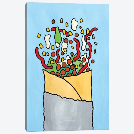 Exploding Burrito Canvas Print #VGG23} by Ian Viggars Art Print