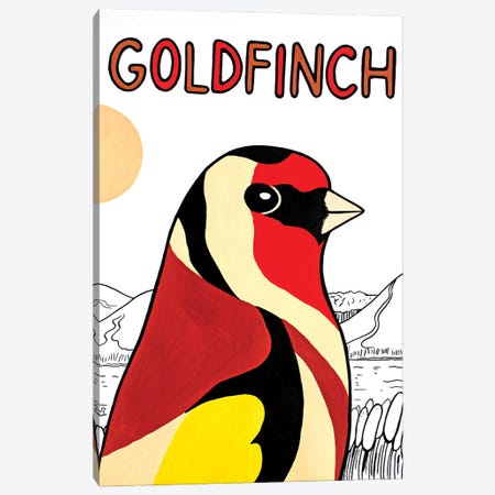 Gold Finch Canvas Print #VGG26} by Ian Viggars Canvas Artwork
