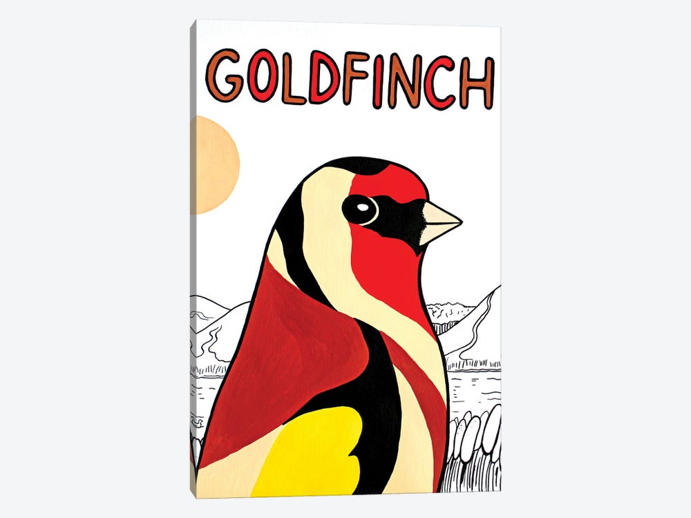 Gold Finch by Ian Viggars 1-piece Canvas Artwork