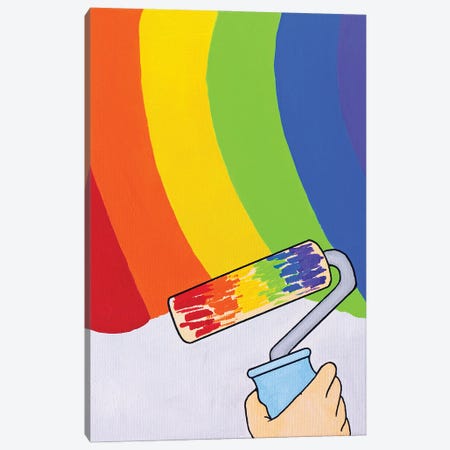 Paint A Rainbow I Canvas Print #VGG32} by Ian Viggars Canvas Art
