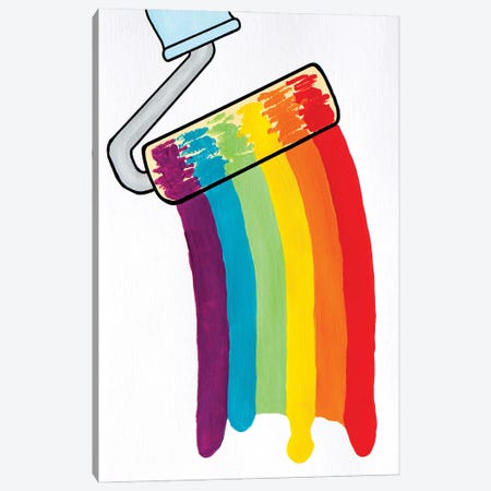 Paint A Rainbow II Canvas Print #VGG33} by Ian Viggars Canvas Art
