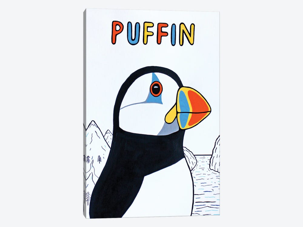 Puffin by Ian Viggars 1-piece Canvas Art Print