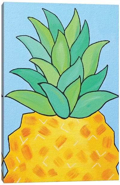 Pineapple Canvas Art Print - Ian Viggars