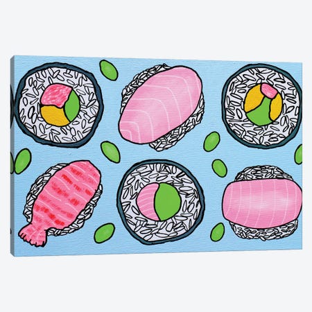 Sushi With Edamame Beans Canvas Print #VGG40} by Ian Viggars Canvas Art Print