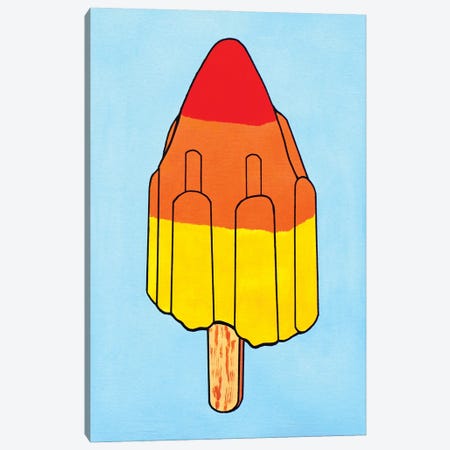 Rocket Ice Lolly Canvas Print #VGG42} by Ian Viggars Art Print