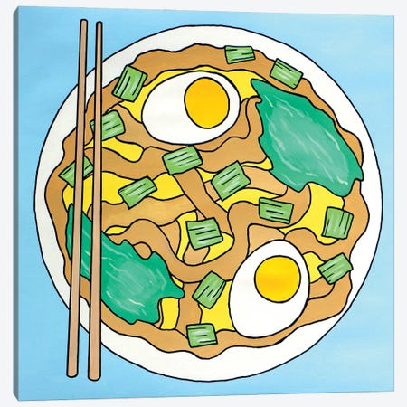 Udon Noodles Canvas Print #VGG49} by Ian Viggars Art Print