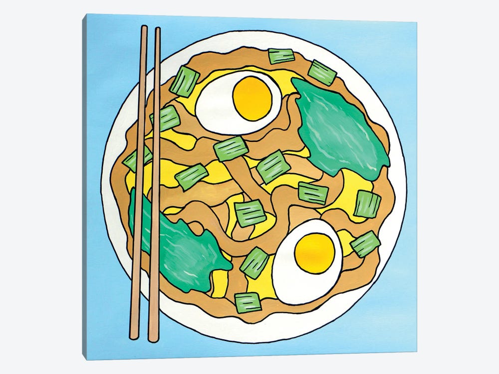 Udon Noodles by Ian Viggars 1-piece Canvas Print