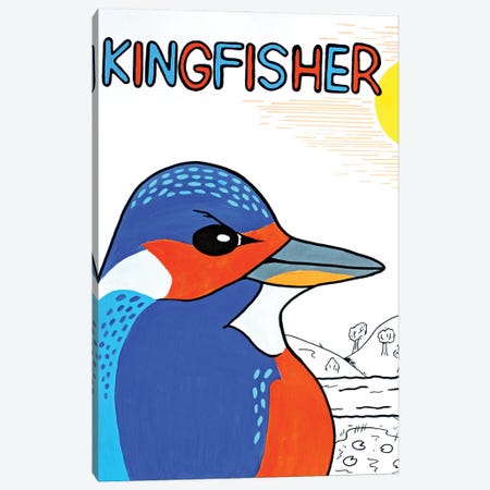 King Fisher Canvas Print #VGG4} by Ian Viggars Canvas Art Print