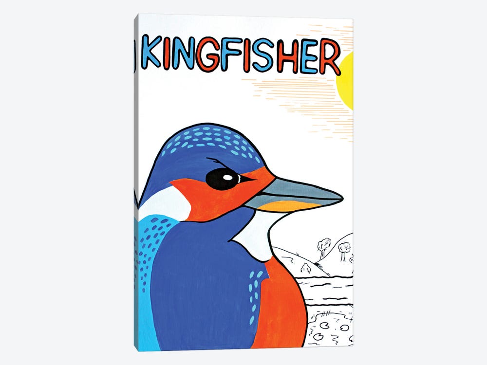 King Fisher by Ian Viggars 1-piece Canvas Art Print