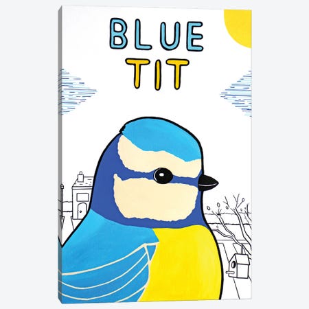 Blue Tit Canvas Print #VGG5} by Ian Viggars Canvas Print