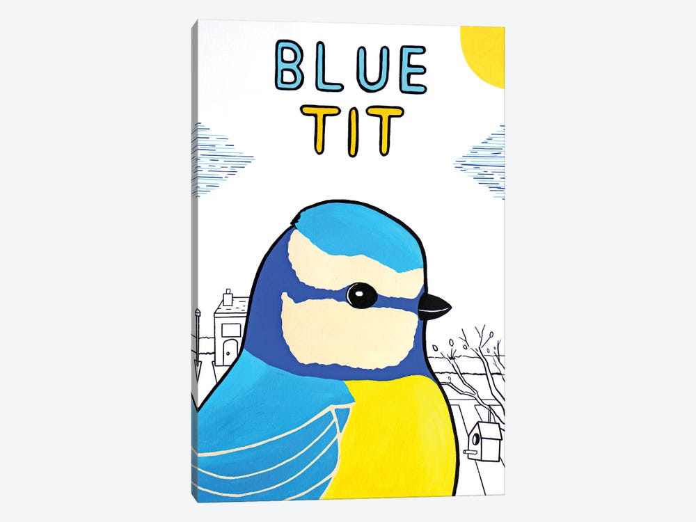 Blue Tit by Ian Viggars 1-piece Canvas Art