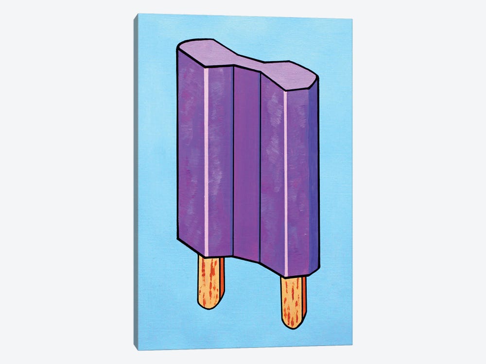 Double Ice Lolly Popsicle by Ian Viggars 1-piece Canvas Art Print
