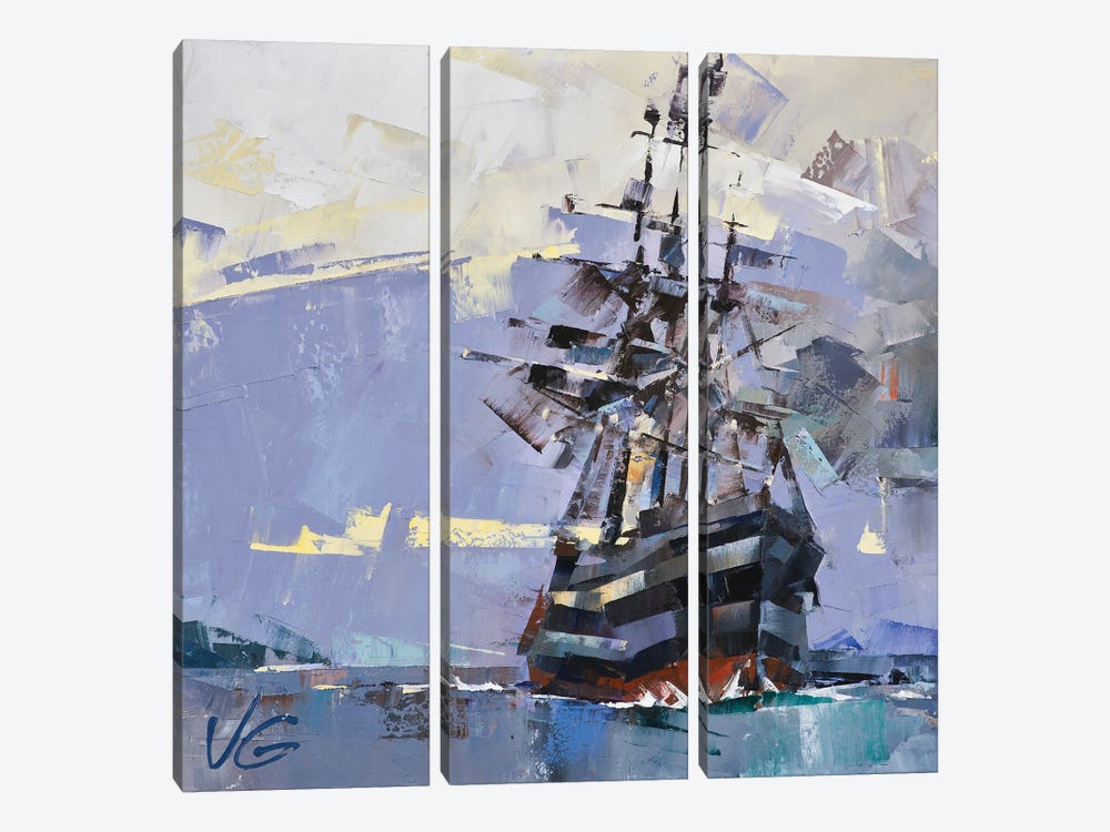 Ghost Ship by Volodymyr Glukhomanyuk 3-piece Canvas Art Print