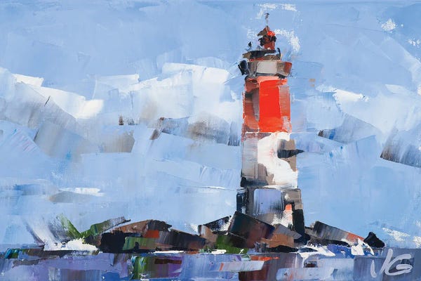 Volodymyr Glukhomanyuk: Pierres Noires Lighthouse by Volodymyr Glukhomanyuk