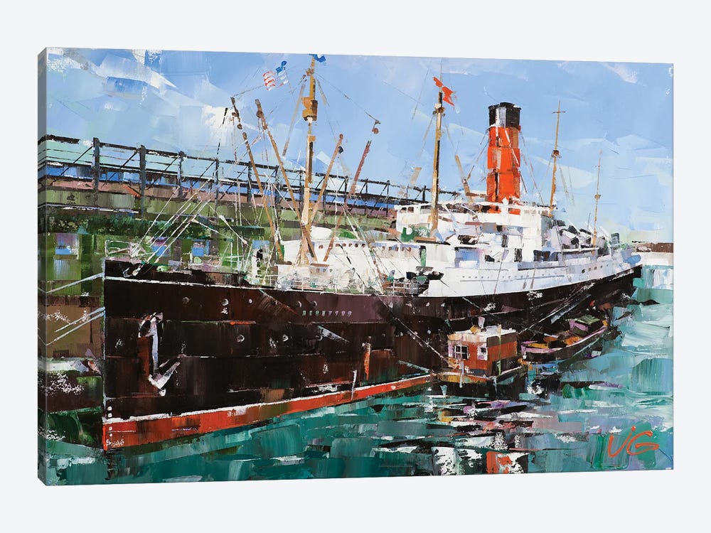 RMS Carpathia by Volodymyr Glukhomanyuk 1-piece Canvas Art Print