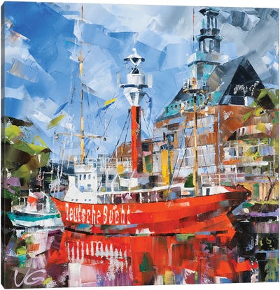 Amrumbank Canvas Art Print - Harbor & Port Art