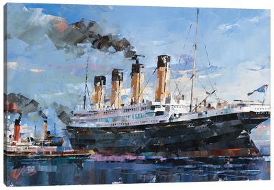 RMS Olympic Canvas Art Print - Coastal Living Room Art
